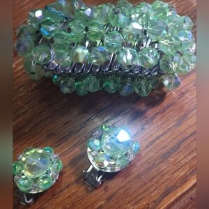 Vintage bracelet and earrings set